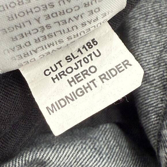 SLVRLAKE Hero Jeans Size 25 Midnight Rider NEW Distress High Rise Fray Straight - Picture 16 of 16